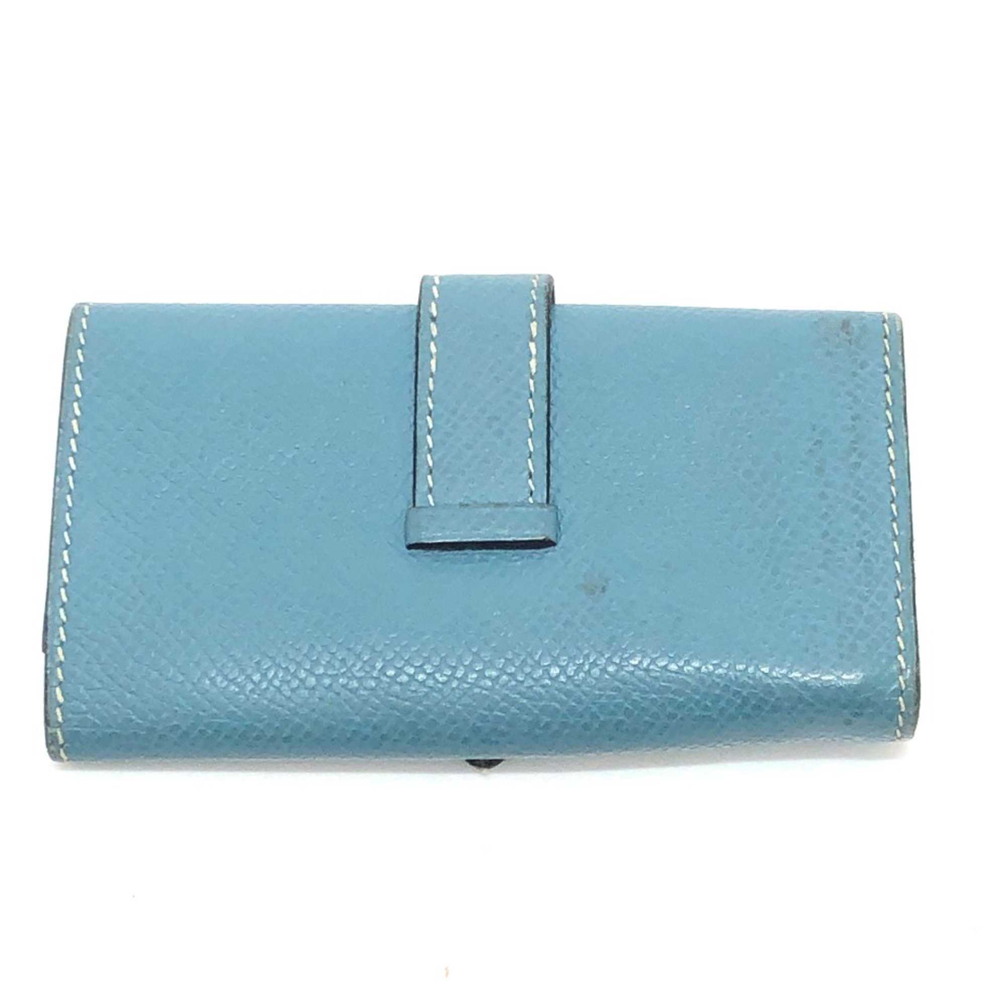 Hermes HHardware 4-Ring Key Case Blue gene blue SilverHardware