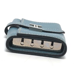 Hermes HHardware 4-Ring Key Case Blue gene blue SilverHardware