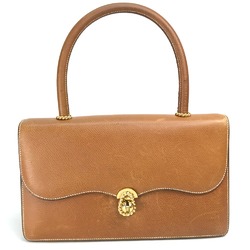 Hermes Bag Width Hand Bag Brown GoldHardware