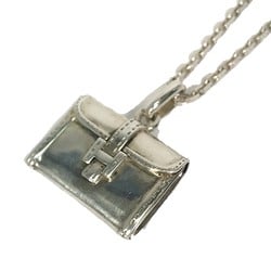 Hermes Bag motif bag accessory Pendant top Silver