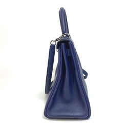 Hermes 2WAY Shoulder Bag Hand Bag Blue ankle /blue jellyge SilverHardware