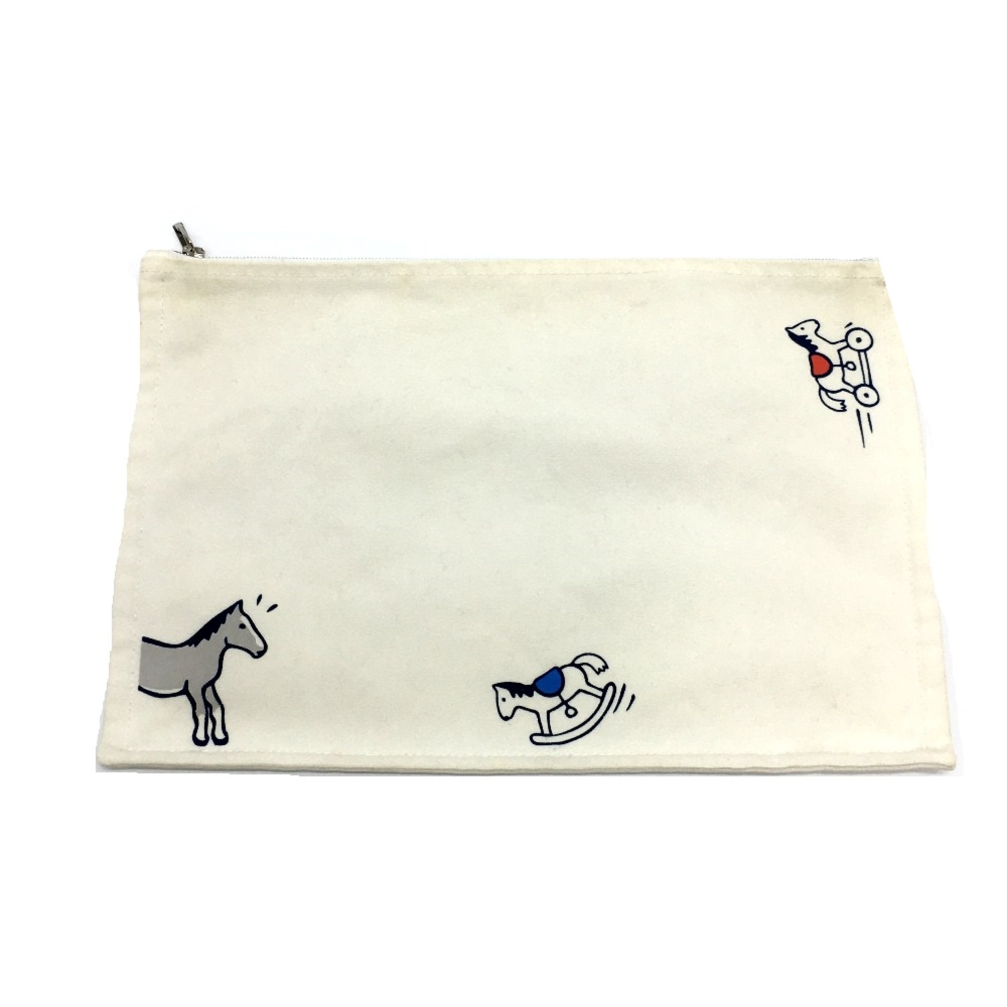 Hermes Horse Flat pouch Pouch Off White