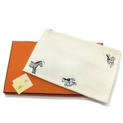 Hermes Horse Flat pouch Pouch Off White