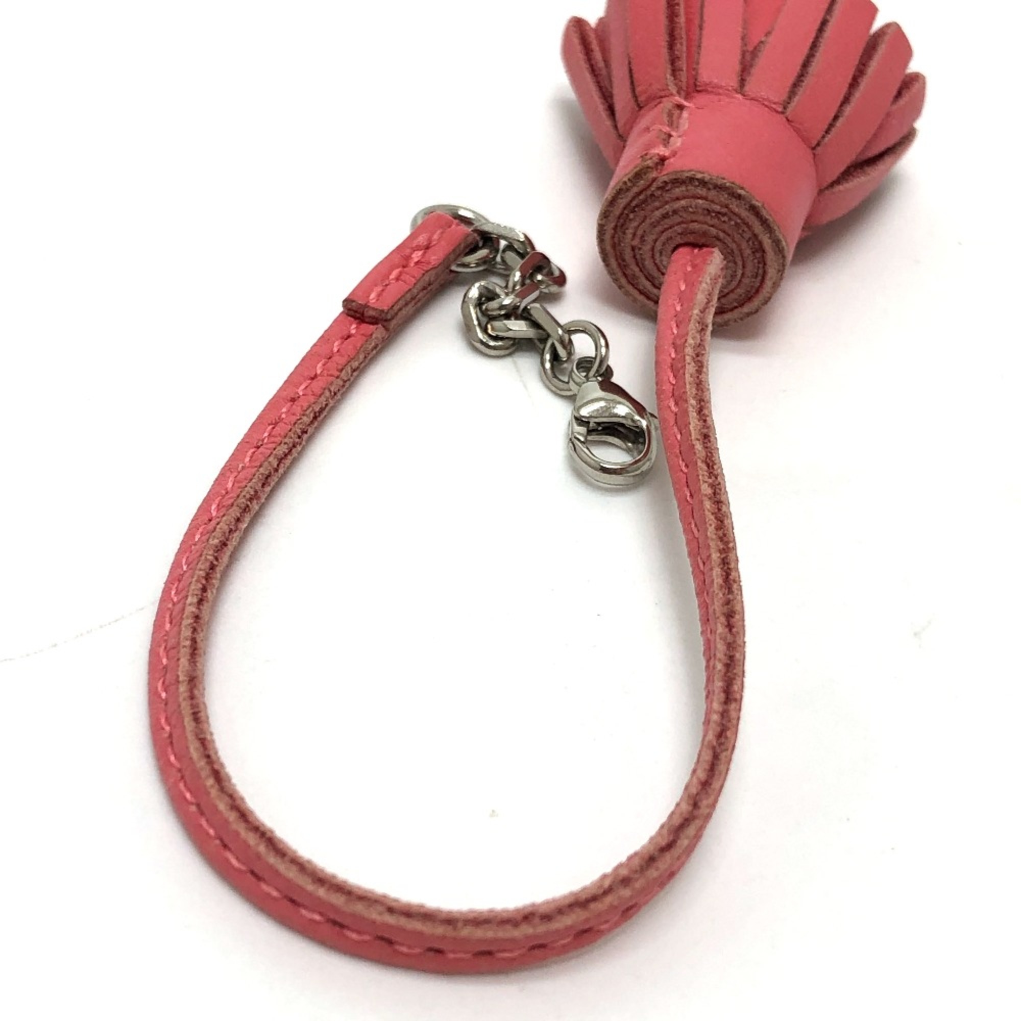 Hermes Tassel Chain charm pink