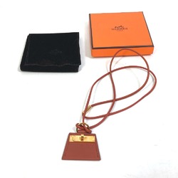 Hermes Fashion Accessories Accessories Necklace Cible Brown GoldHardware