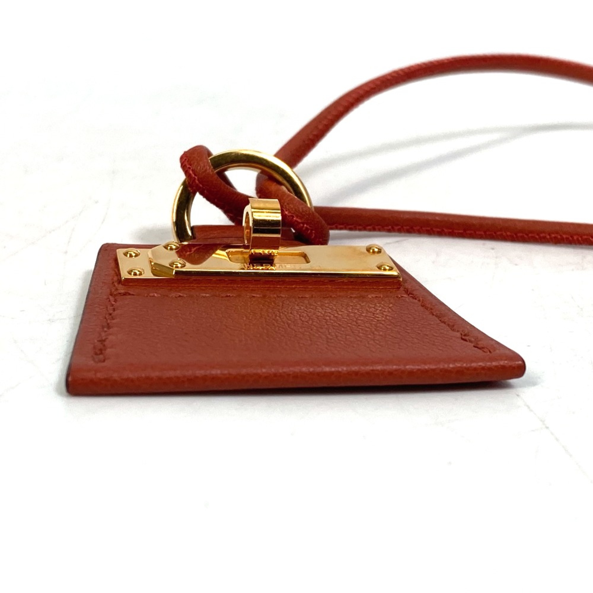 Hermes Fashion Accessories Accessories Necklace Cible Brown GoldHardware