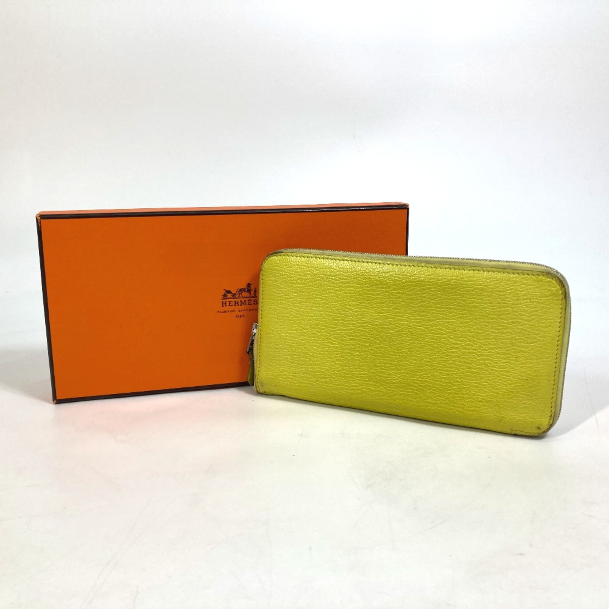 Hermes Long wallet Zip Around Long Wallet yellow