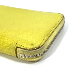 Hermes Long wallet Zip Around Long Wallet yellow