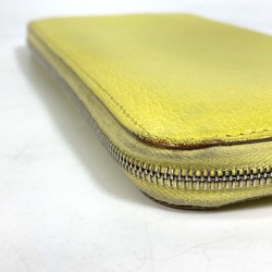 Hermes Long wallet Zip Around Long Wallet yellow