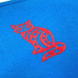 Hermes The King of Cats MITSOU Mitsu Cat Yachting PM Pouch Blue x Red