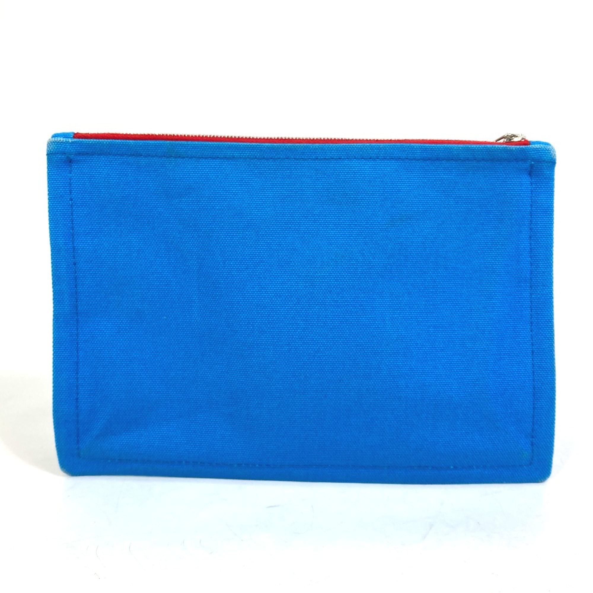 Hermes The King of Cats MITSOU Mitsu Cat Yachting PM Pouch Blue x Red