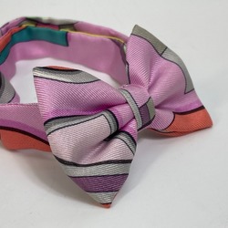 Hermes apparel Bowtie ribbon Necktie Pink Based