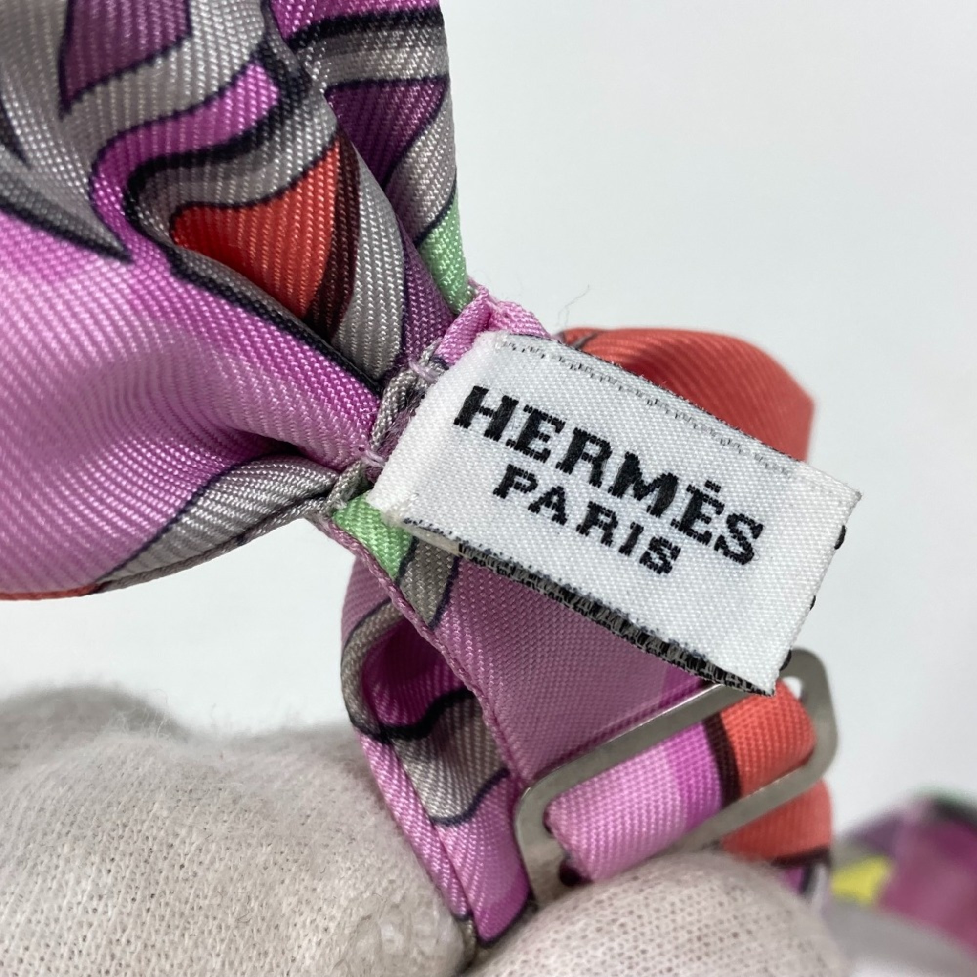 Hermes apparel Bowtie ribbon Necktie Pink Based