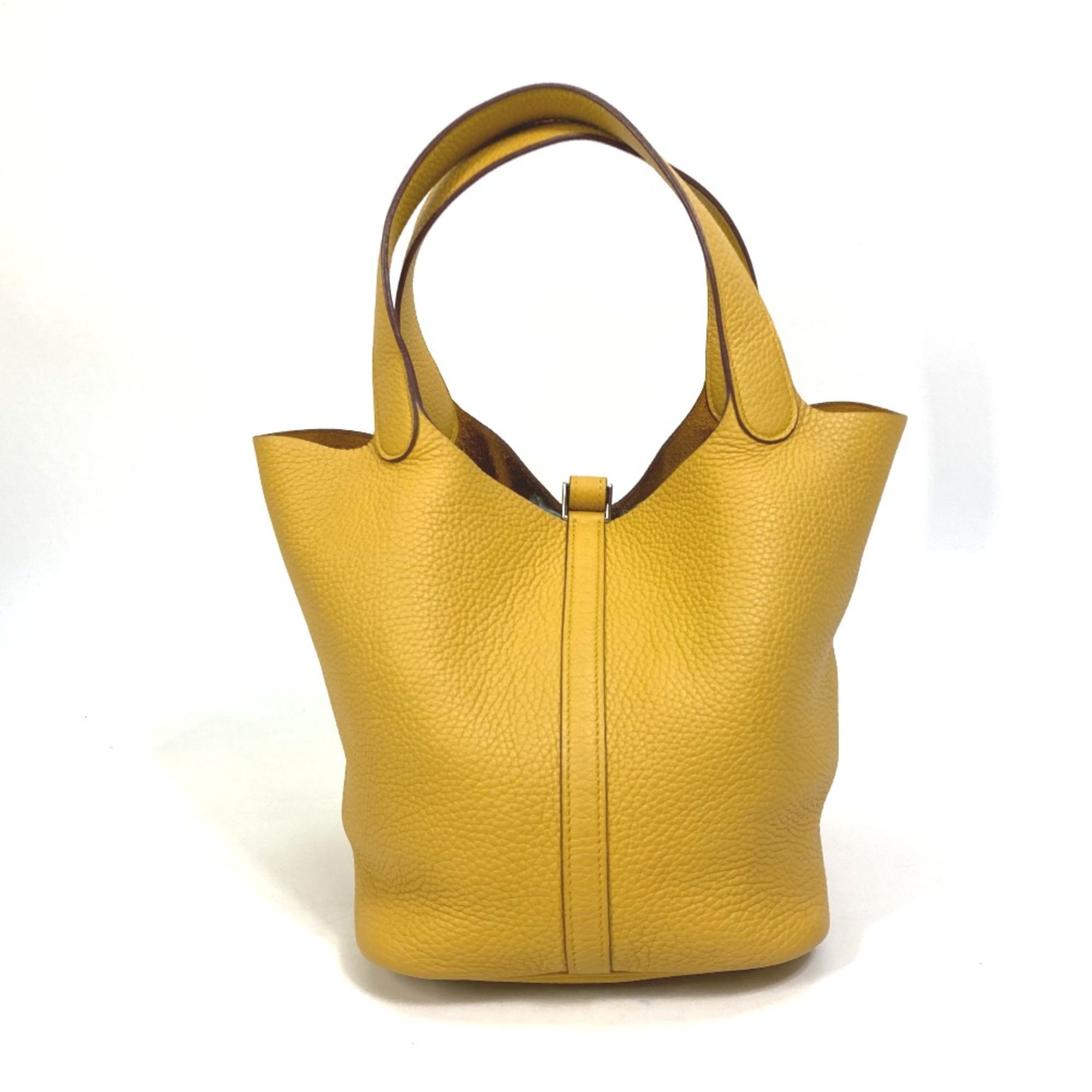 Hermes Bag Tote Bag Hand Bag Jaune Amble x SilverHardware yellow