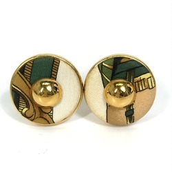 Hermes Round type Accessories Earrings Gold x Multicolore