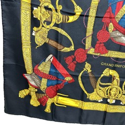 Hermes GRAND UNIFORME grand uniform Scarf Black