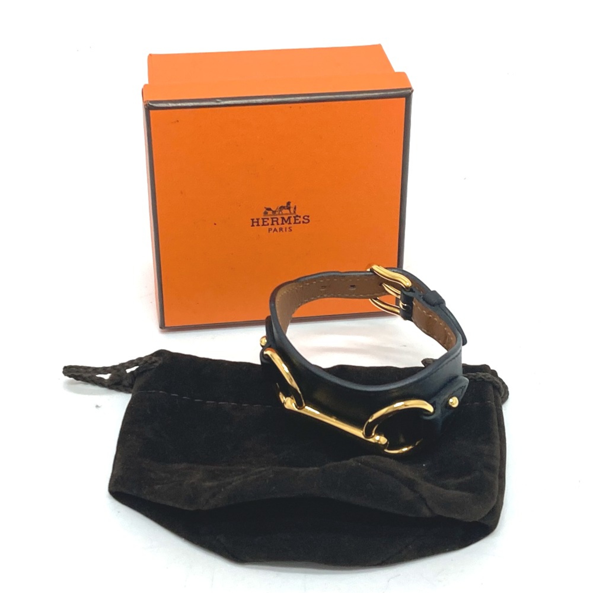 Hermes Accessories bangle Bracelet Black Gold