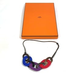 Hermes Accessories Multicolore Necklace Red Purple x Blue