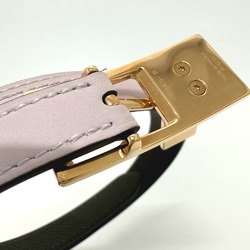 Hermes Cadena/fashion accessories reversible belt pink/khaki GoldHardware