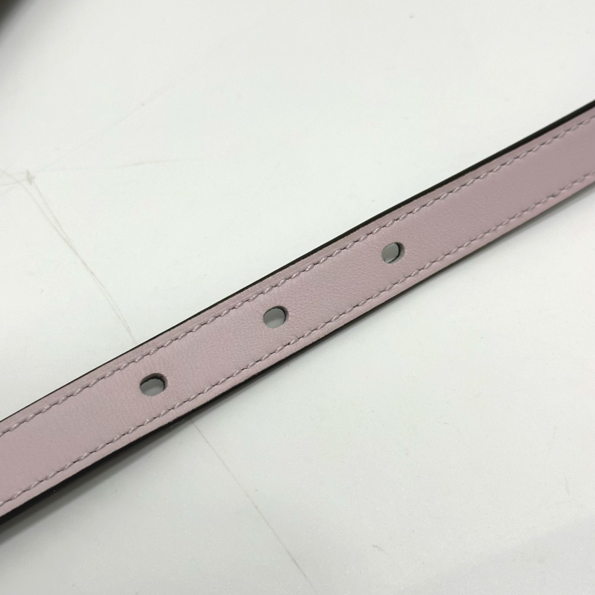 Hermes Cadena/fashion accessories reversible belt pink/khaki GoldHardware