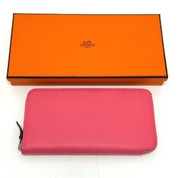 Hermes Zip Around Long Wallet Rose azare pink