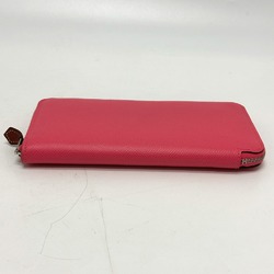 Hermes Zip Around Long Wallet Rose azare pink