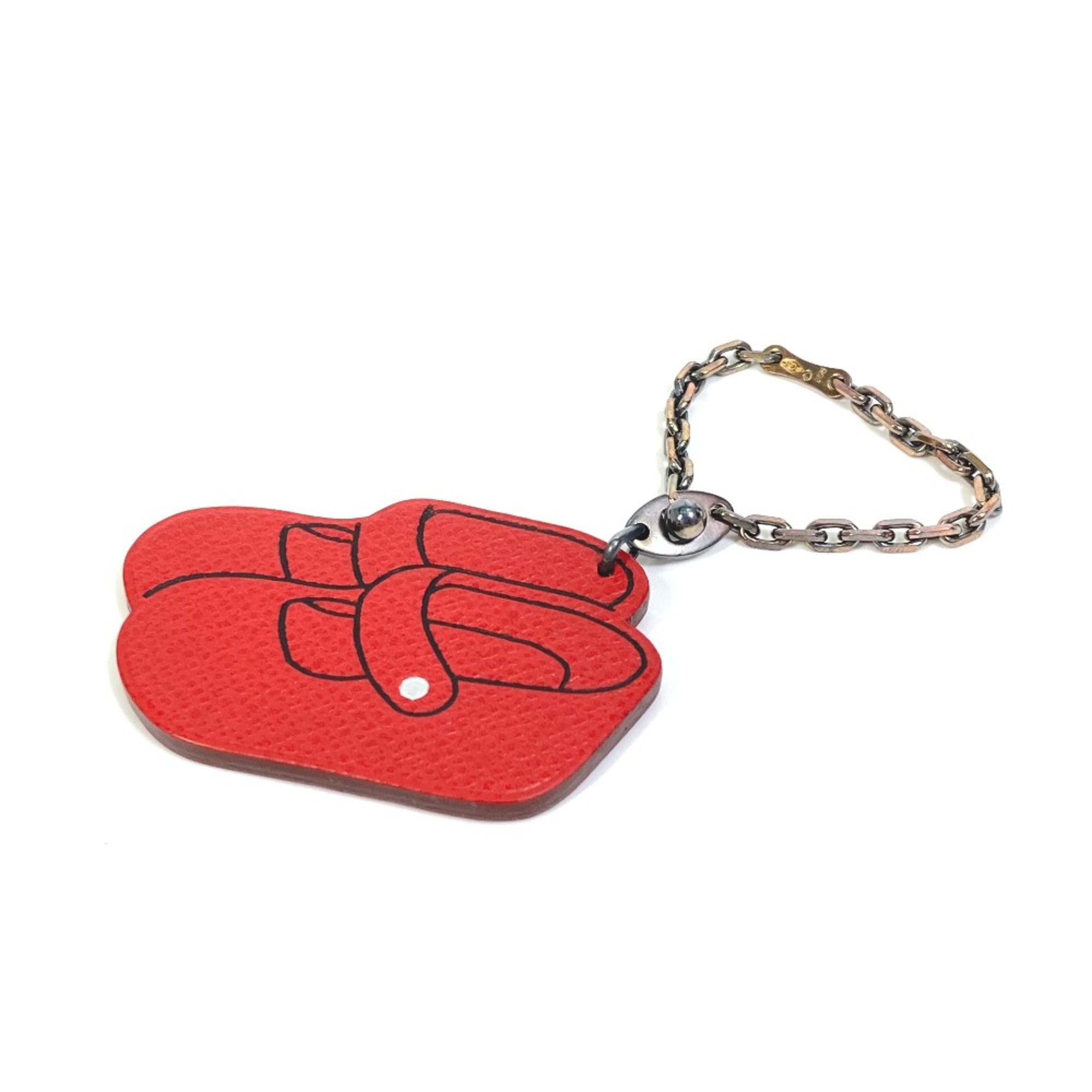 Hermes 2007 Yokohama Takashimaya Limited Bag Bag Charm Key Holder Red