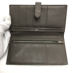 Hermes HHardware Two fold Long Wallet Etain Gray Based