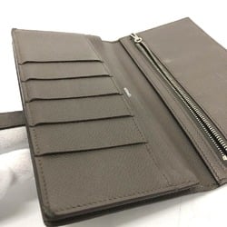 Hermes HHardware Two fold Long Wallet Etain Gray Based