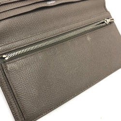 Hermes HHardware Two fold Long Wallet Etain Gray Based