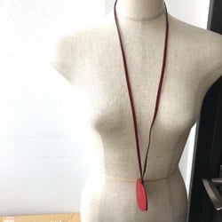 Hermes mirror /mirror Accessory Necklace Rouge Ash Red