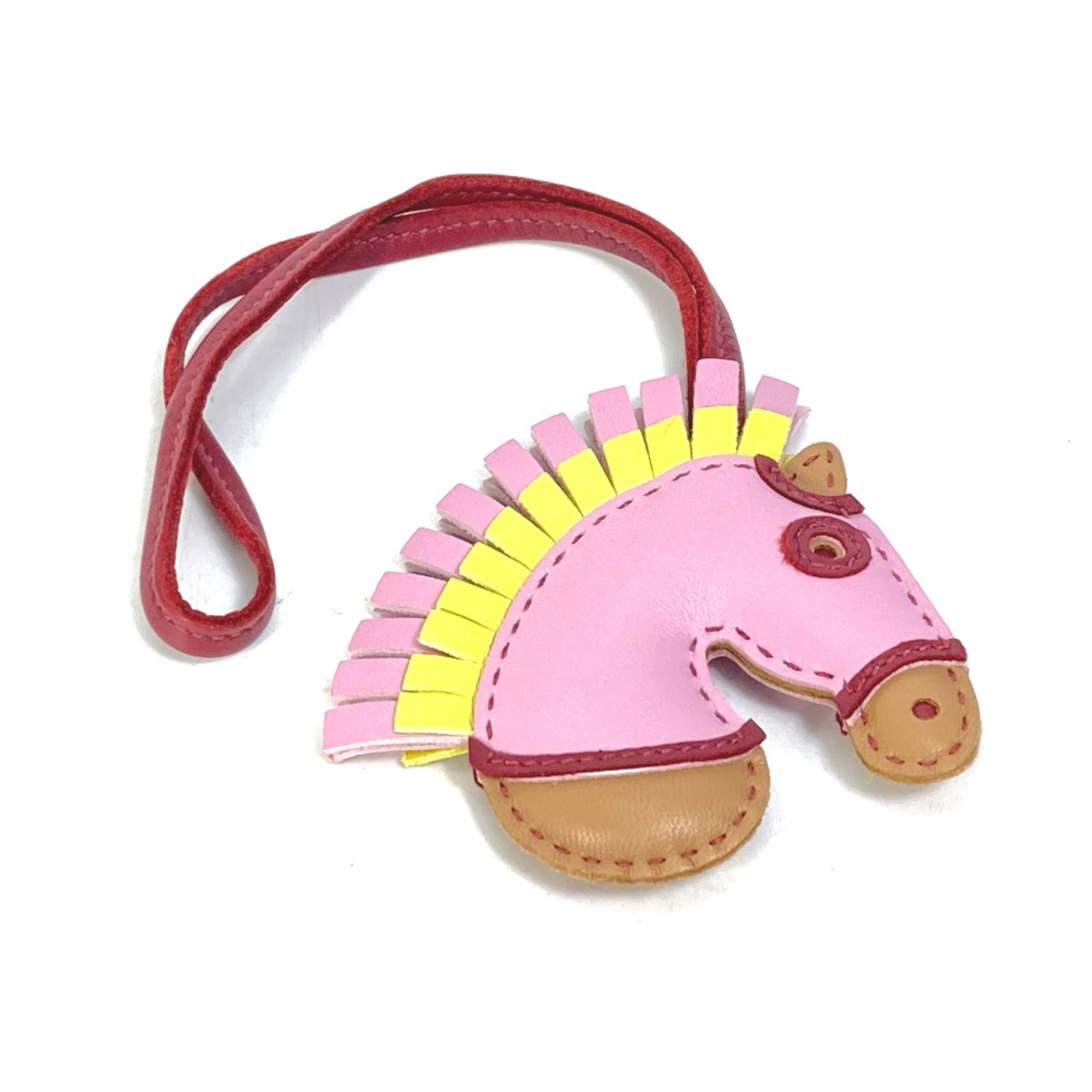 Hermes sylvest horse zebra Bag Strap Bag Charm charm Chai/Mauve Silvestre/Rouge Grenadine/Lime pink