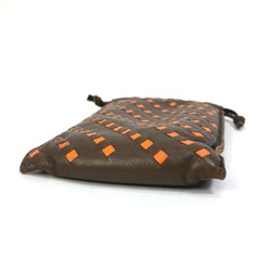 Hermes purse Pouch Brown Orange