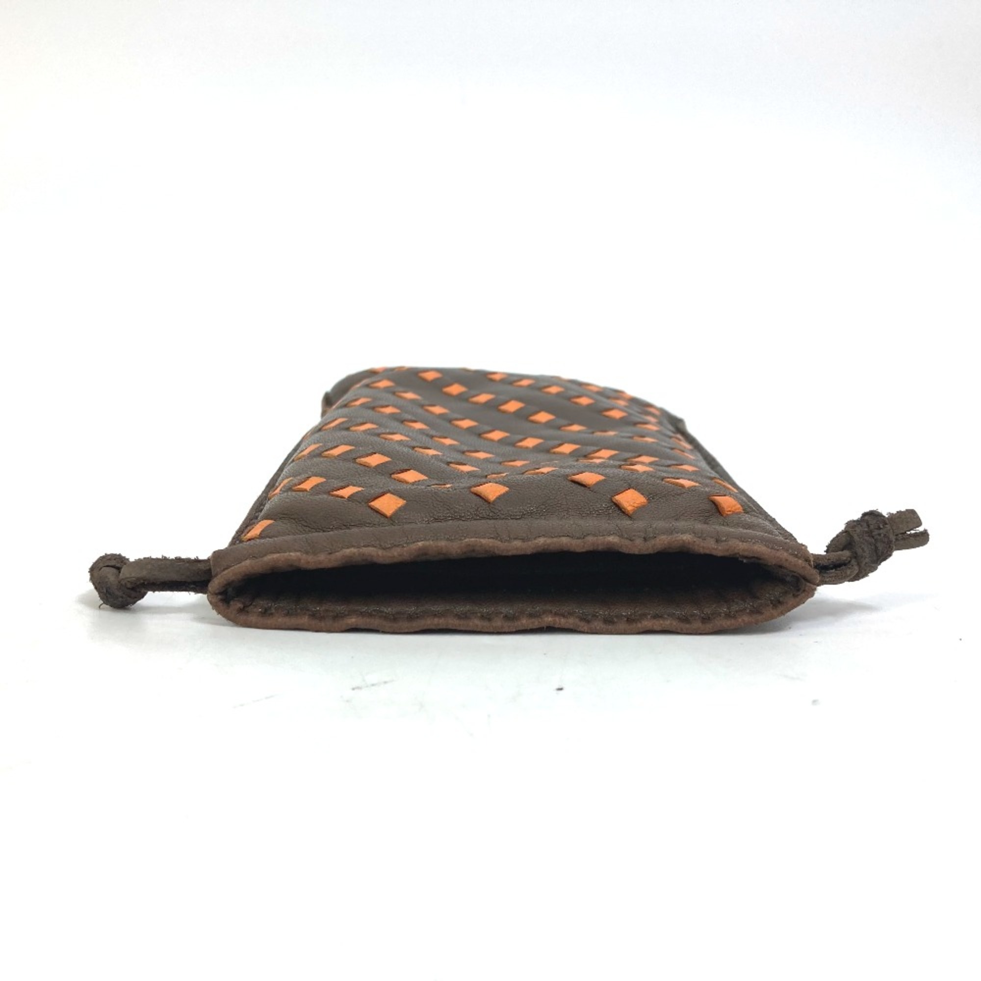 Hermes purse Pouch Brown Orange