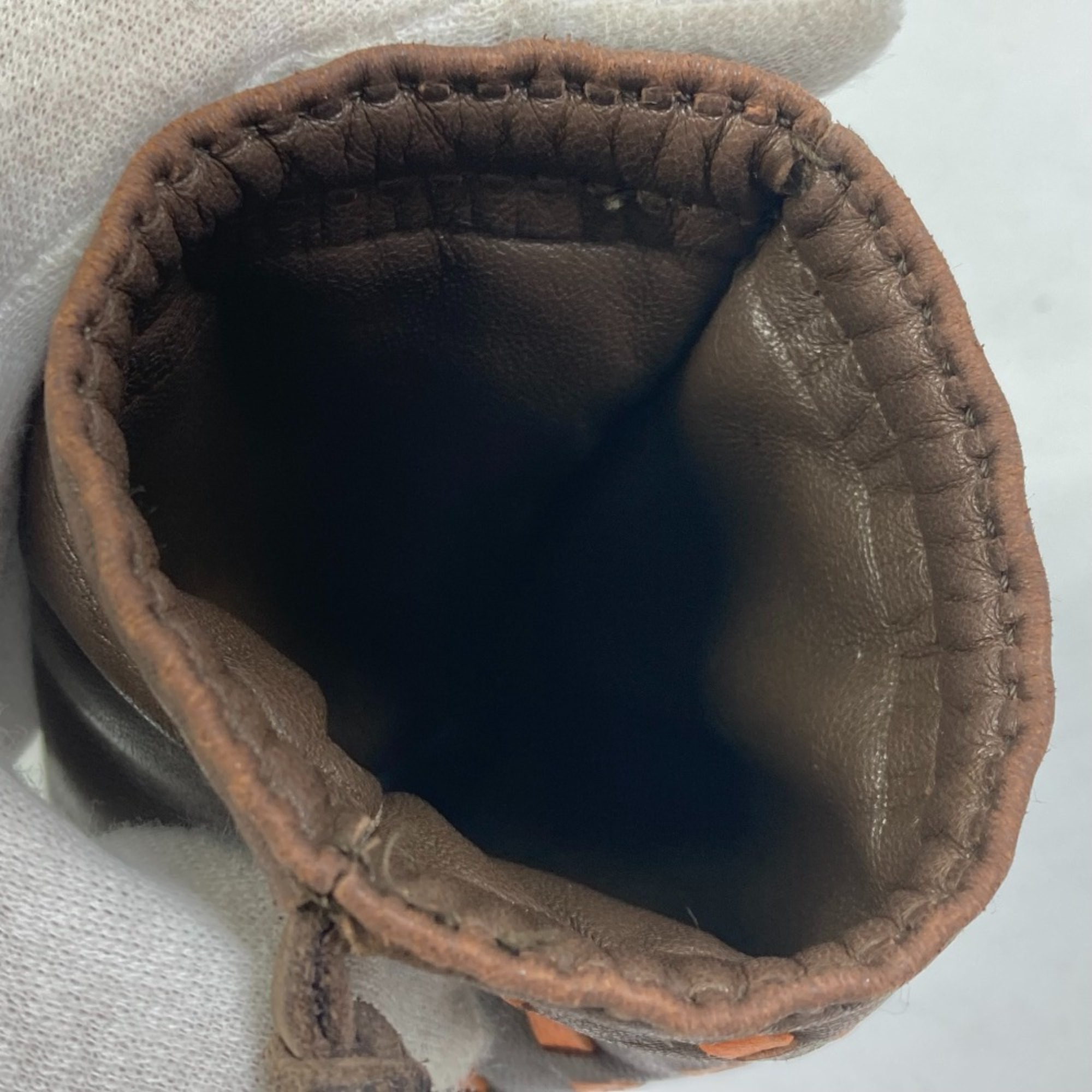 Hermes purse Pouch Brown Orange