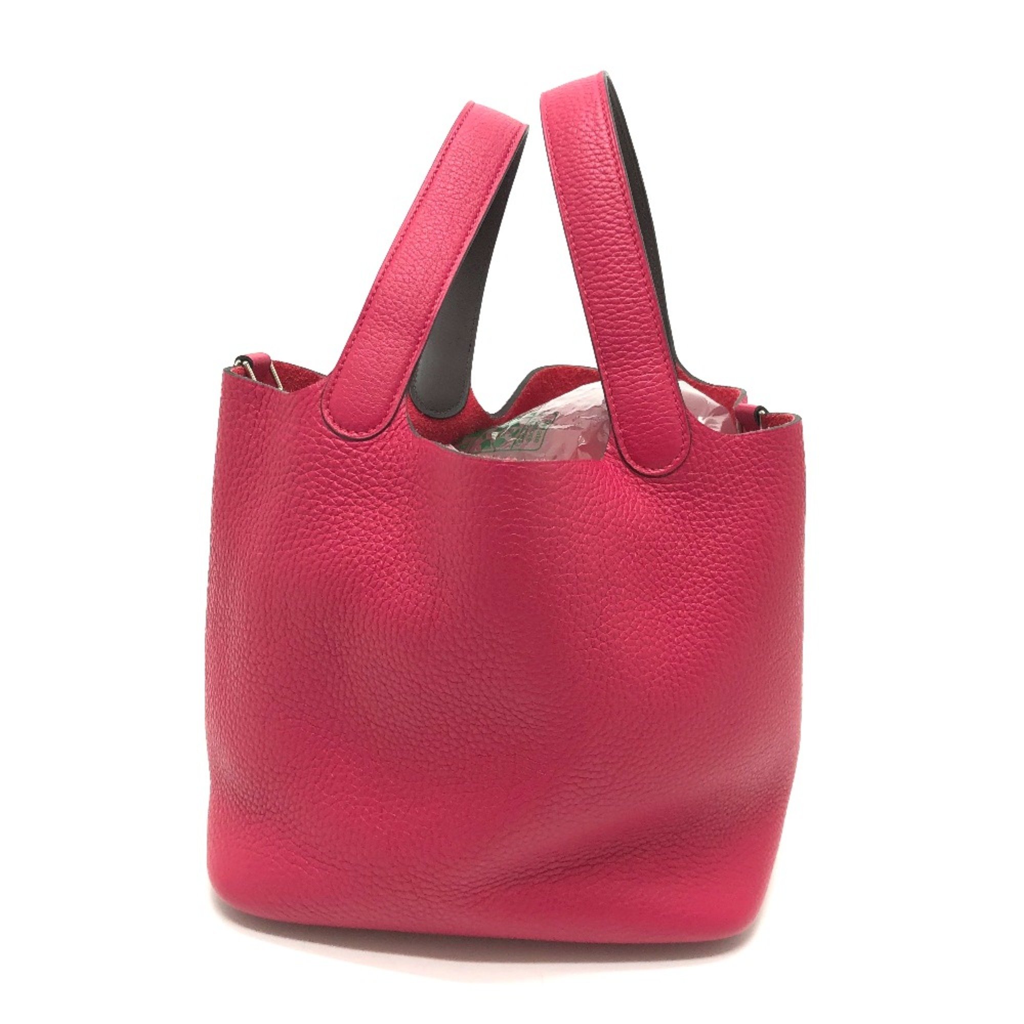 Hermes Tote Bag Bag Hand Bag Pink Based SilverHardware