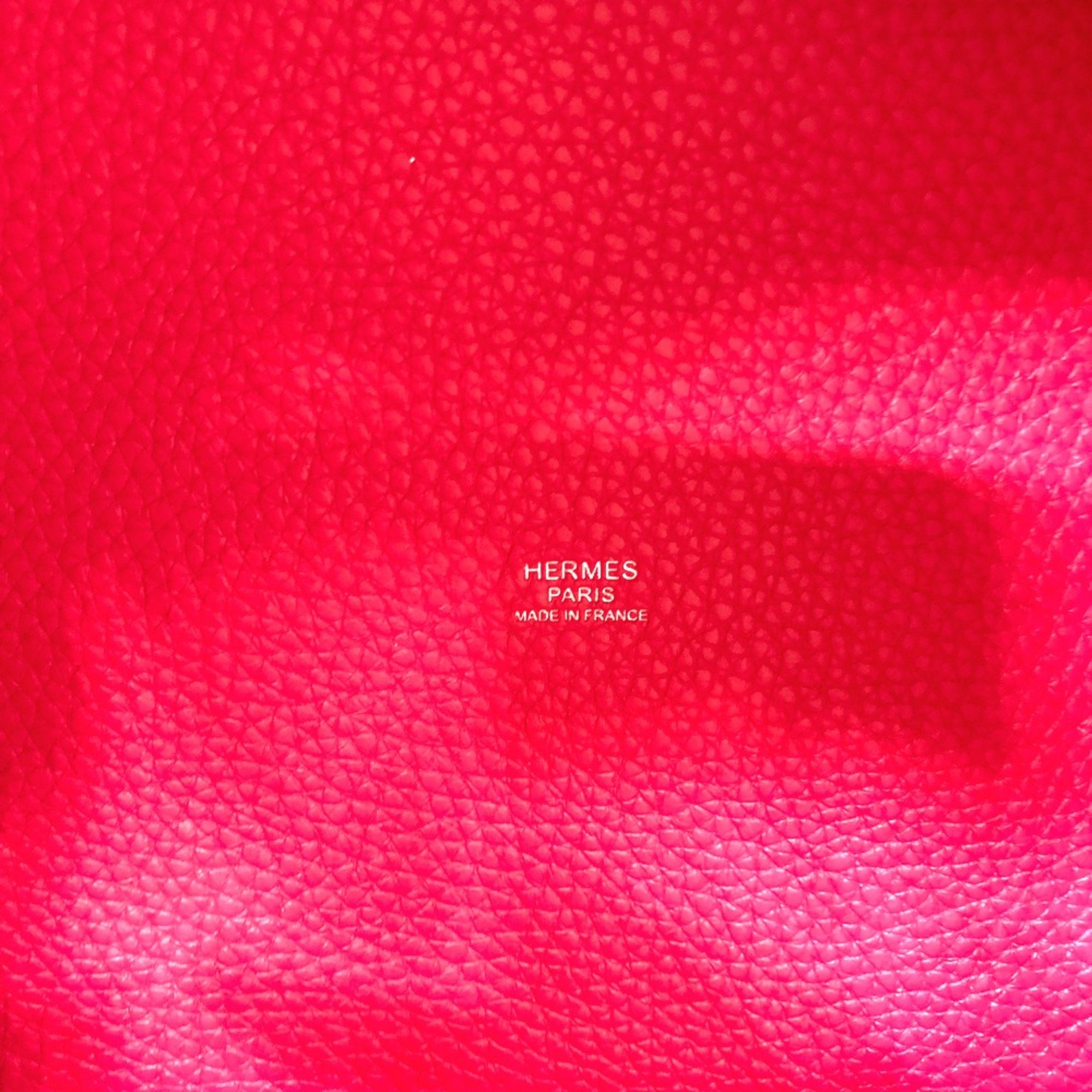 Hermes Tote Bag Bag Hand Bag Pink Based SilverHardware