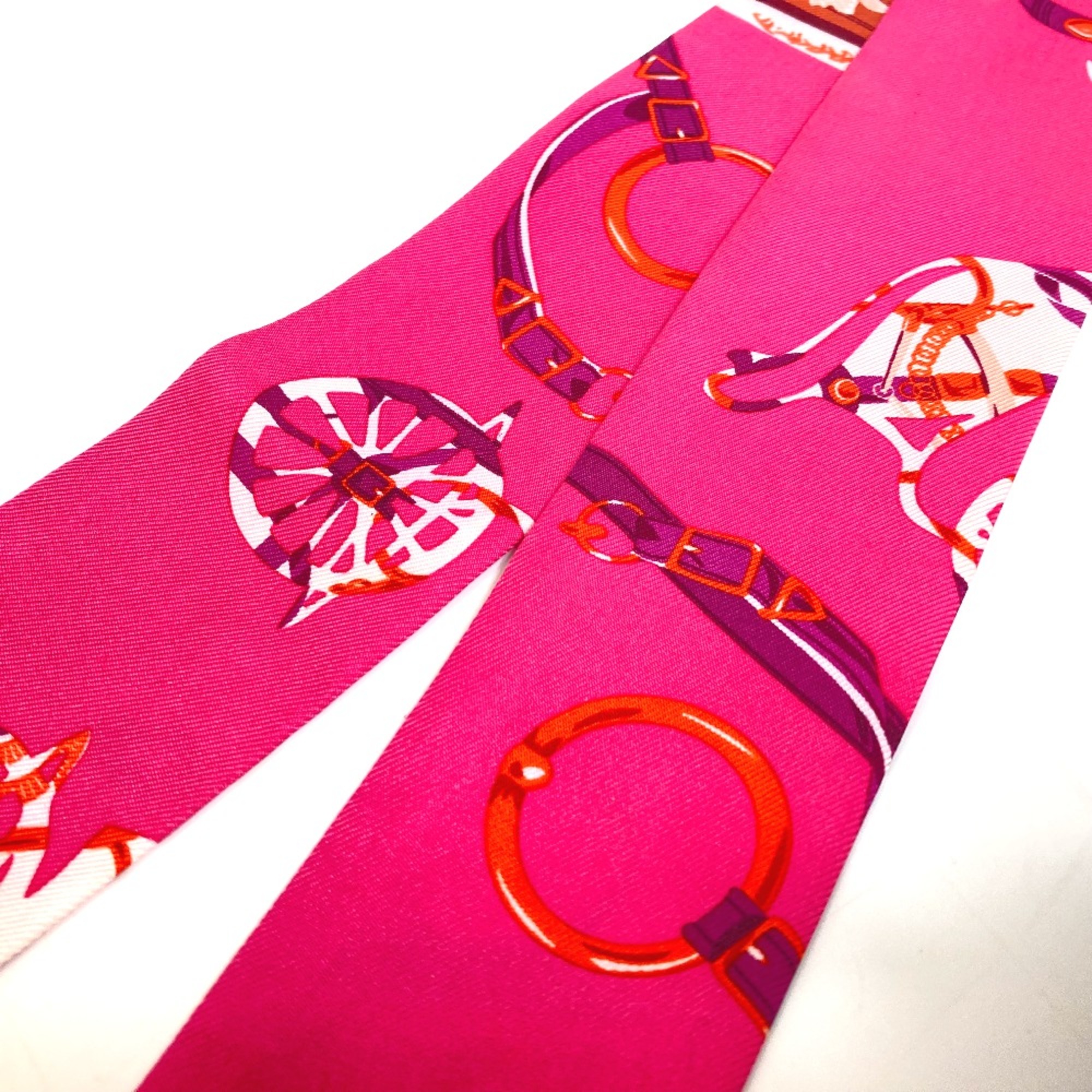 Hermes Fashion Accessories Twilly Scarf pink