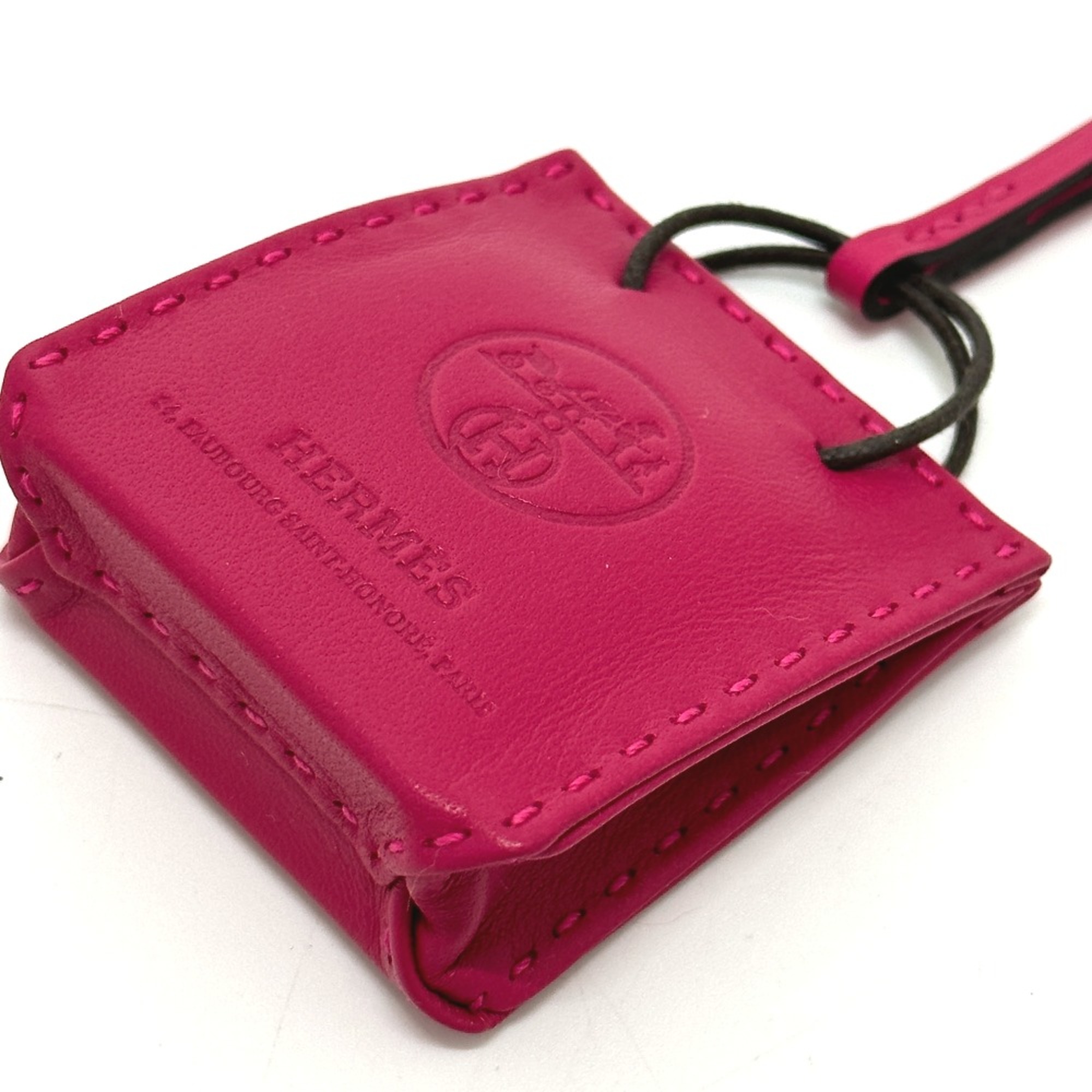 Hermes bags bag accessories Bag Charm Rose mexico purple