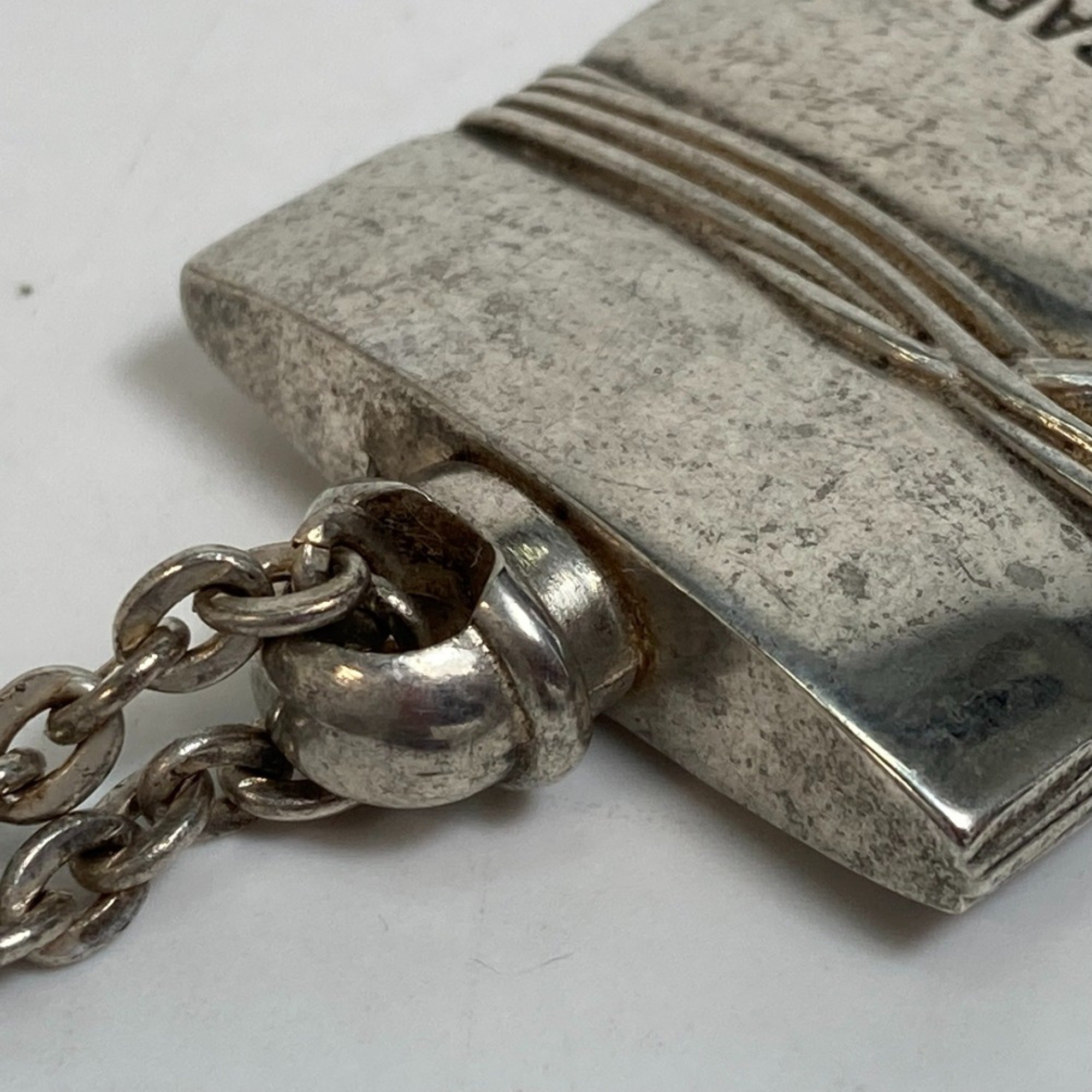 Hermes Accessory Bag Key Holder Bag Charm Silver