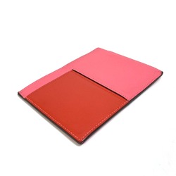 Hermes Multicolore Business Card Holder Pass Case Card Case Rose Azalee x Capucines pink