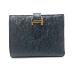 Hermes Wallet Folded wallet GoldHardware Black