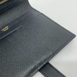 Hermes Wallet Folded wallet GoldHardware Black