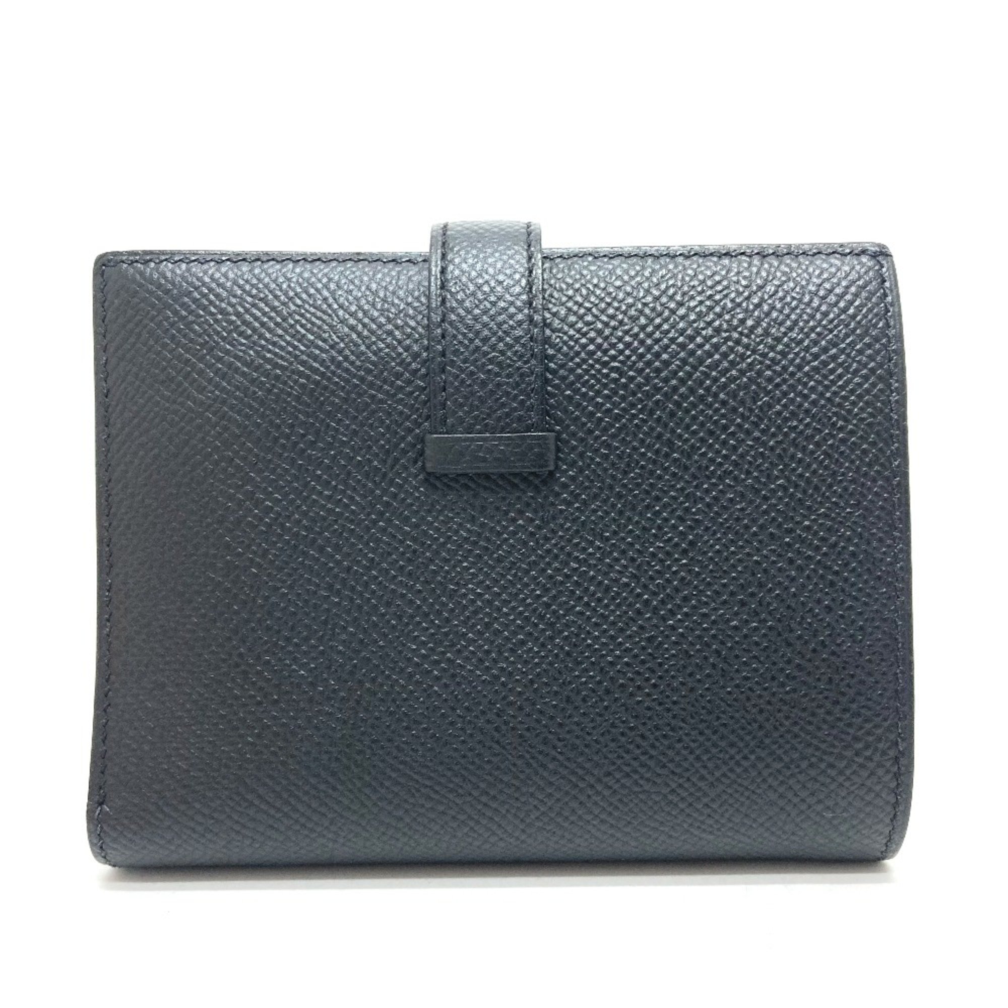 Hermes Wallet Folded wallet GoldHardware Black