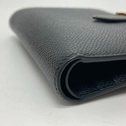 Hermes Wallet Folded wallet GoldHardware Black