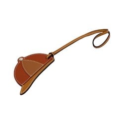 Hermes Serie bag cap motif Bag Charm Natural Sable /Cuible