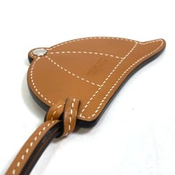 Hermes Serie bag cap motif Bag Charm Natural Sable /Cuible