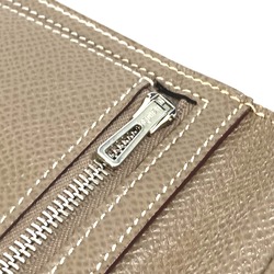 Hermes HHardware Bifold Gussetless Wallet Long Wallet Etoupe Beige