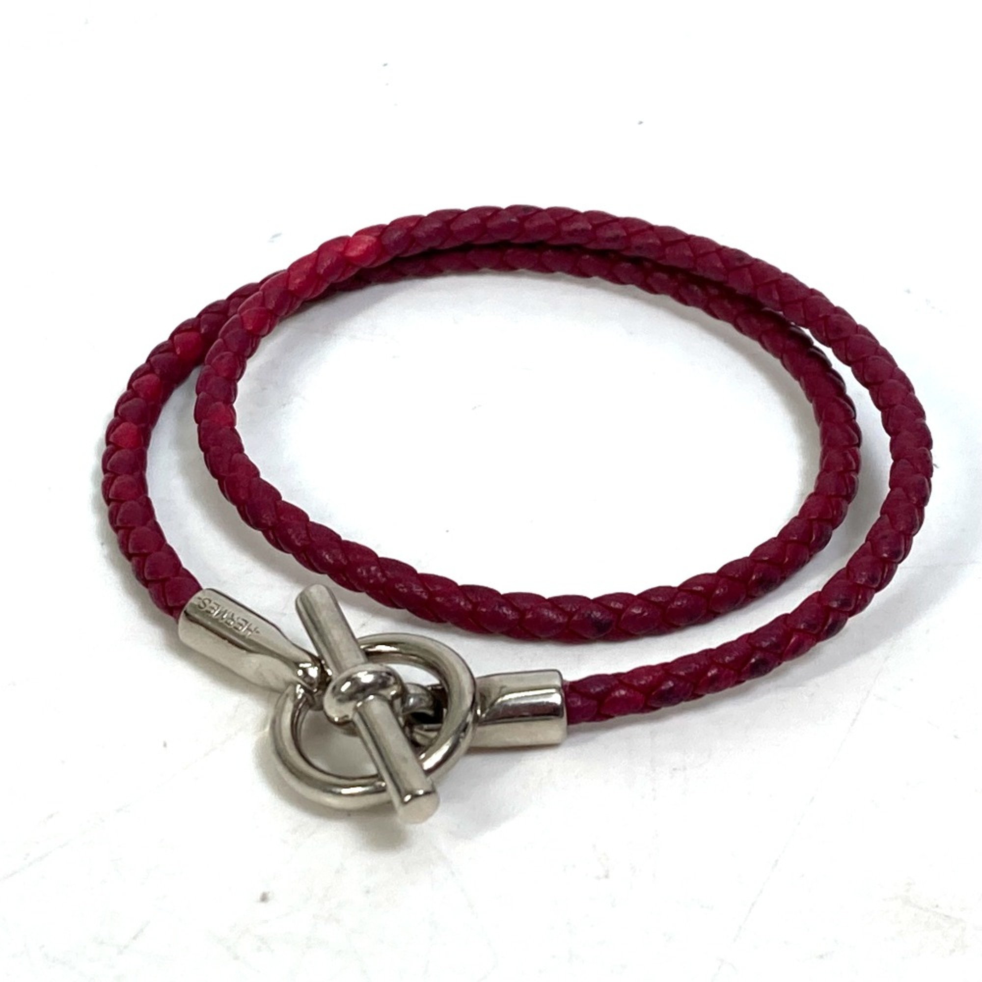 Hermes Bracelet Red SilverHardware