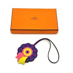 Hermes flour Bag Charm Violet purple